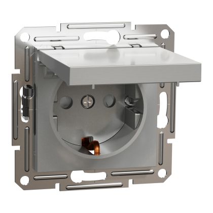 КОНТАКТИ БЕЗ РАМКА 2Р+Е 16А 250V
