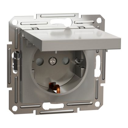КОНТАКТИ БЕЗ РАМКА 2Р+Е 16А 250V