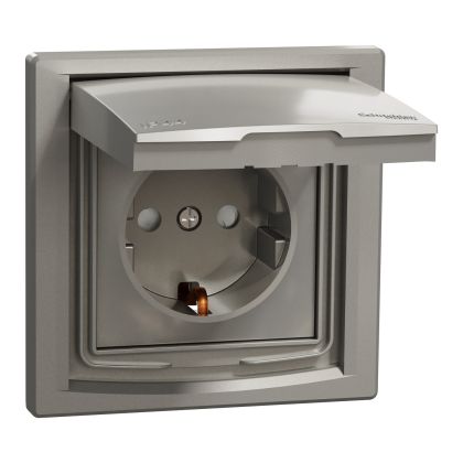 ЕДИНИЧЕН КОНТАКТ С РАМКА IP44 2Р+Е 16А 250V