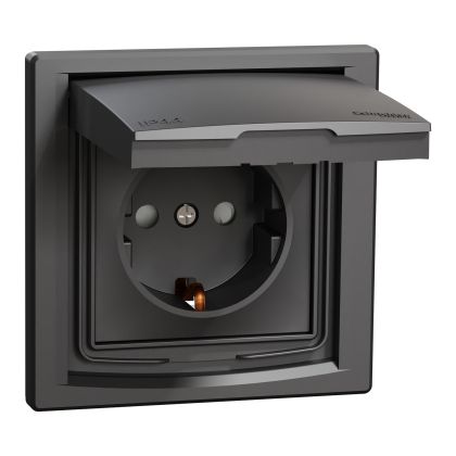 ЕДИНИЧЕН КОНТАКТ С РАМКА IP44 2Р+Е 16А 250V
