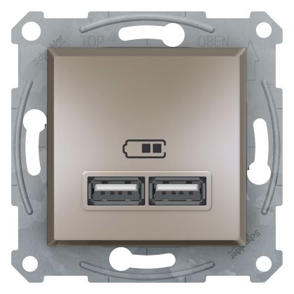 USB ЗАРЯДНИ БЕЗ РАМКА ТИП А+А