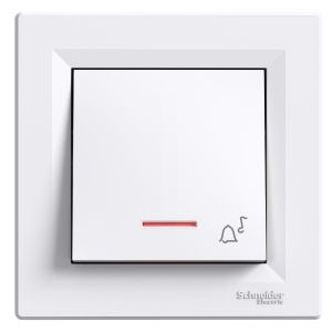 БУТОНИ С РАМКА, ГЛИМ ЛАМПА И СИМВОЛ " ЗВЪНЕЦ " 10A 250V AC