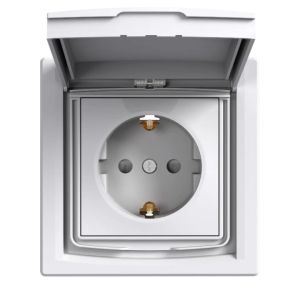ЕДИНИЧЕН КОНТАКТ С РАМКА IP44 2Р+Е 16А 250V
