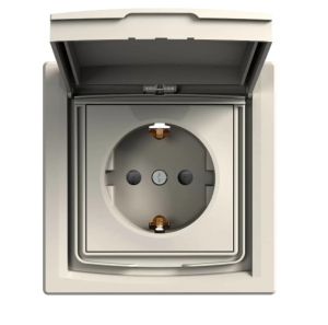 ЕДИНИЧЕН КОНТАКТ С РАМКА IP44 2Р+Е 16А 250V