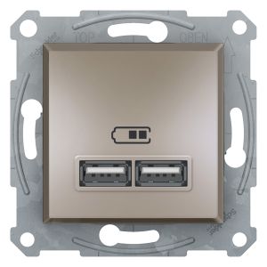 USB ЗАРЯДНИ БЕЗ РАМКА ТИП А+А
