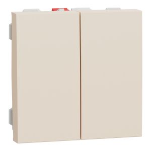 КЛЮЧОВЕ 10AX 250V AC, 2 МОДУЛА, NEW UNICA